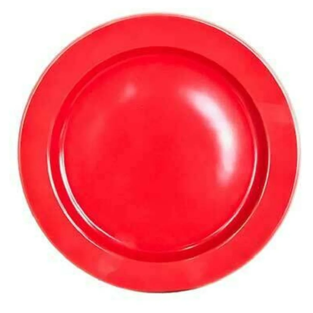 BauscherHepp 110023-700567 9 Inch Diameter Rimmed Plate Porcelain Red BauscherHepp 110023-700567 9 Inch Diameter Rimmed Plate Porcelain Red