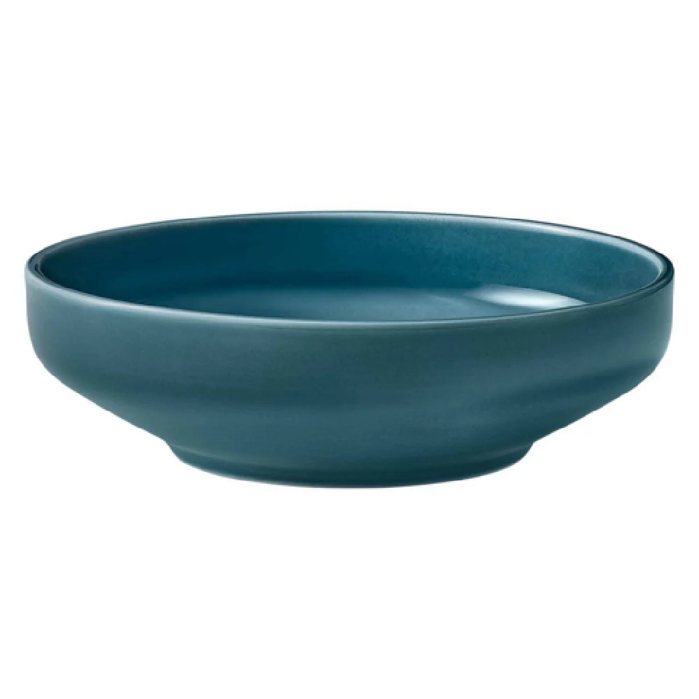 Libbey 9256612E Bowl 9.1 Oz Round Dishwasher Safe Porcelain Petrol Blue