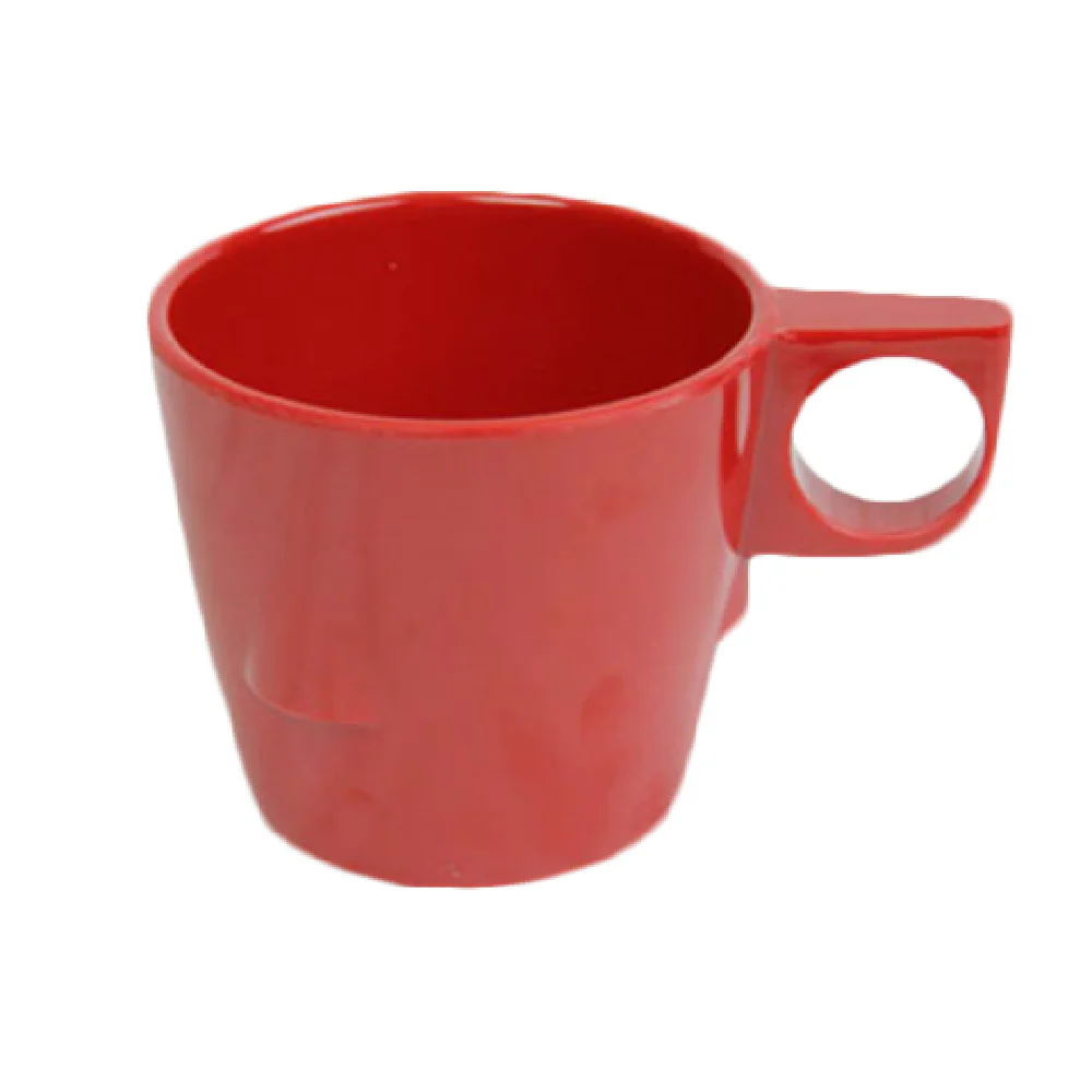 Thunder Group ML9011PR 7 Oz Plastic Cup Stackable Break-Resistant Red Melamine