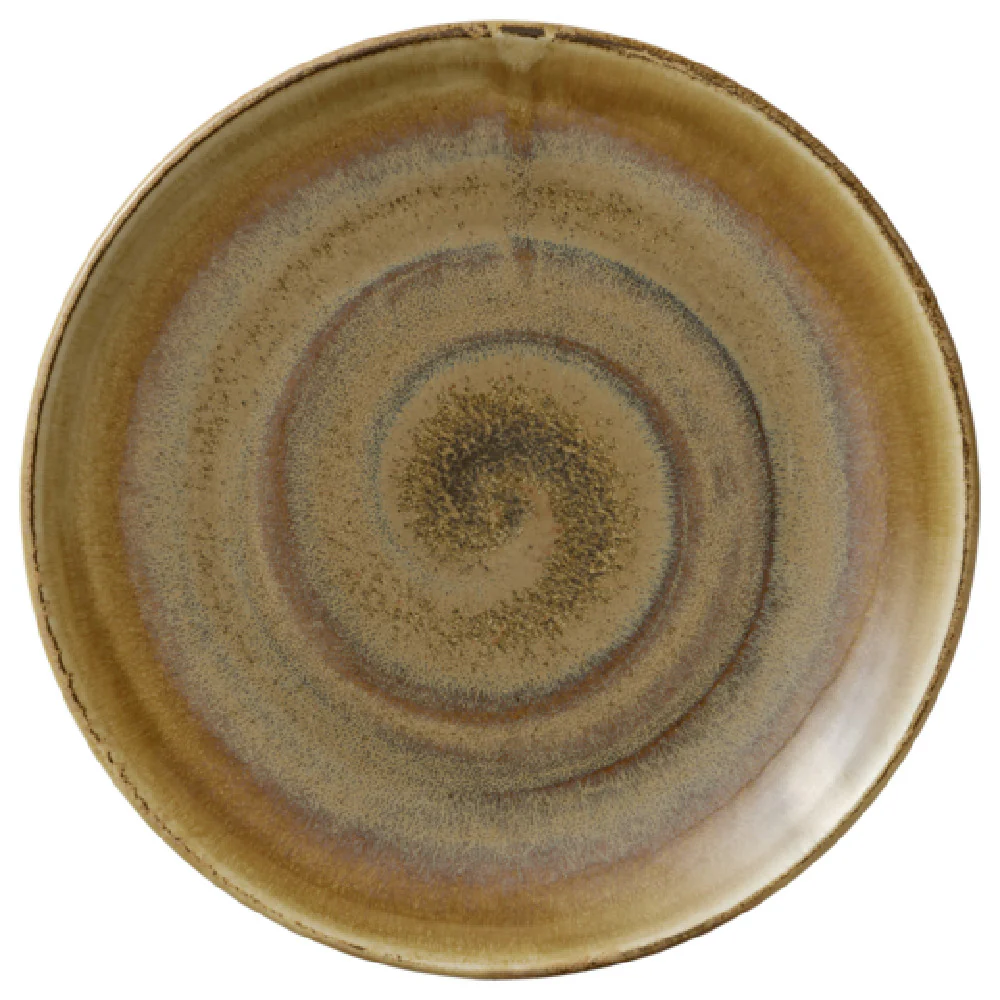 Libbey 801122741000102 10.55 Inch Round Coupe Plate with Cumin Porcelain Finish