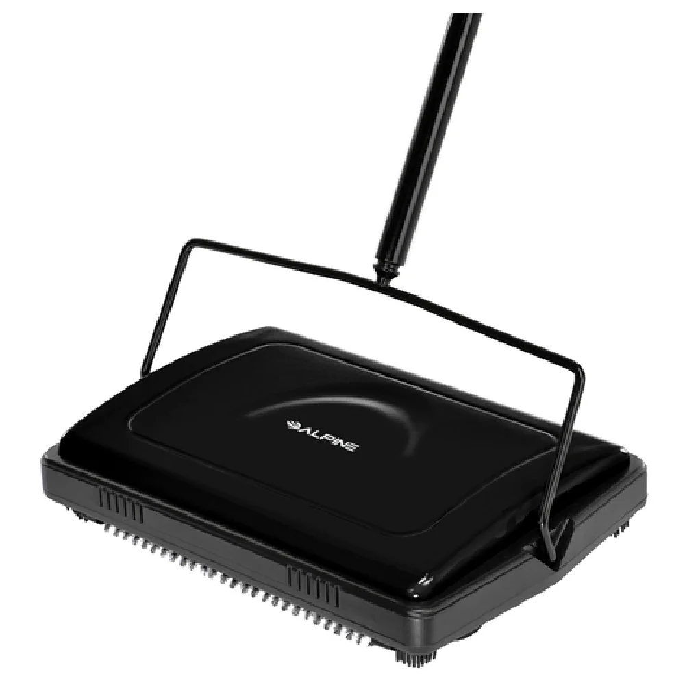 Alpine Industries ALP469-BLK 11 Inch Carpet and Floor Sweeper with Horsehair Bristles Alpine Industries ALP469-BLK 11 Inch Carpet and Floor Sweeper with Horsehair Bristles