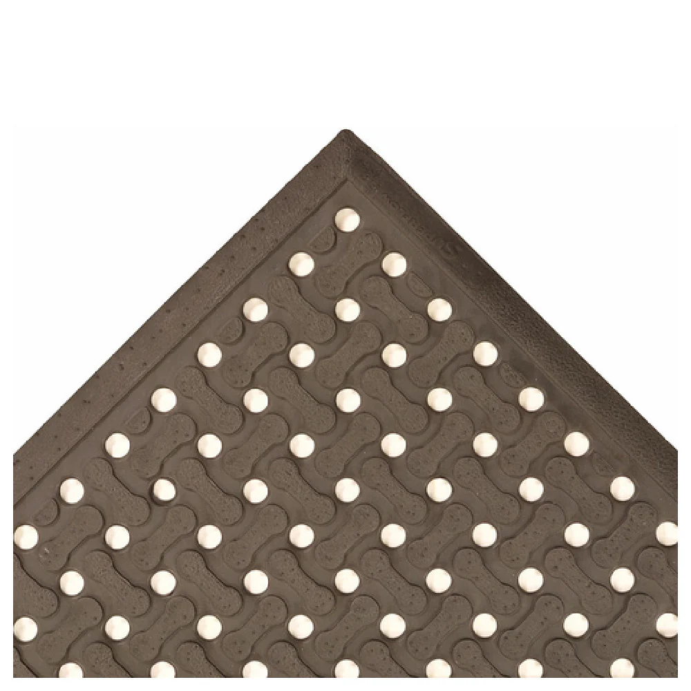 Notrax T18S0046BL 4' Wide Reversible Grease Resistant Floor Mat Rubber Black Notrax T18S0046BL 4' Wide Reversible Grease Resistant Floor Mat Rubber Black