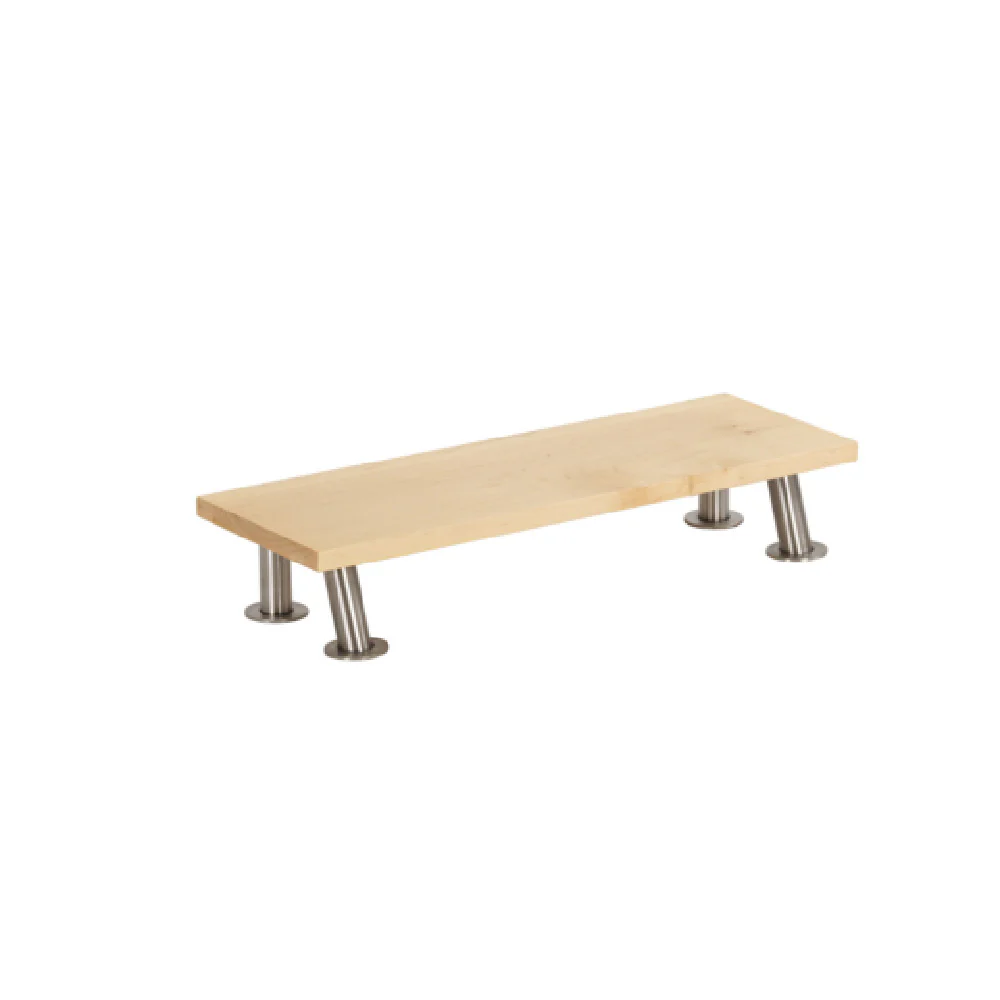 Cal Mil 22396-3-71 20 Inch Maple Riser with Stainless Steel Construction