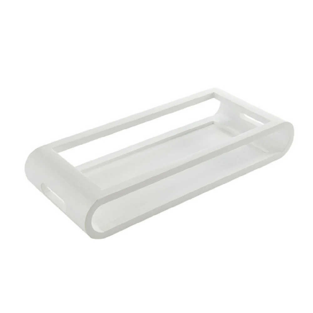 American Metalcraft MWTW21 21-3/4 Inch Wood Serving Tray White