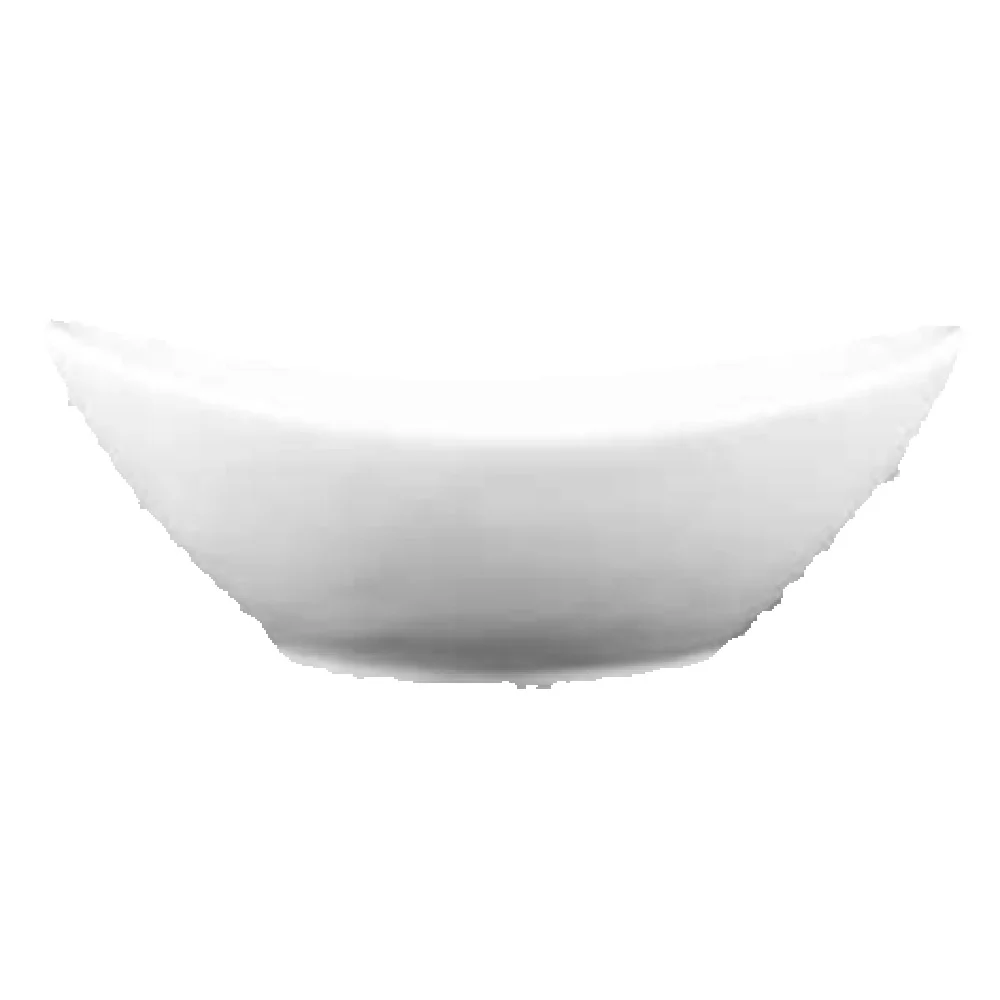 Vertex China CO-B7 16 Oz Bowl 7-1/2 Inch Oblong Porcelain Bright White