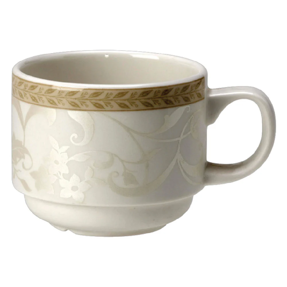 Steelite 9019C331 7.5 Oz Stacking Teacup Alumina Vitrified - 36 Packs
