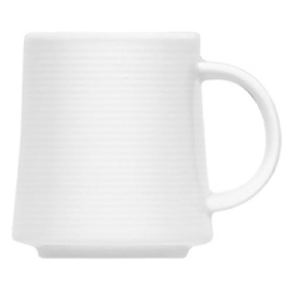 BauscherHepp 195626 8-4/5 oz. Porcelain Cup With Handle White 12 Packs