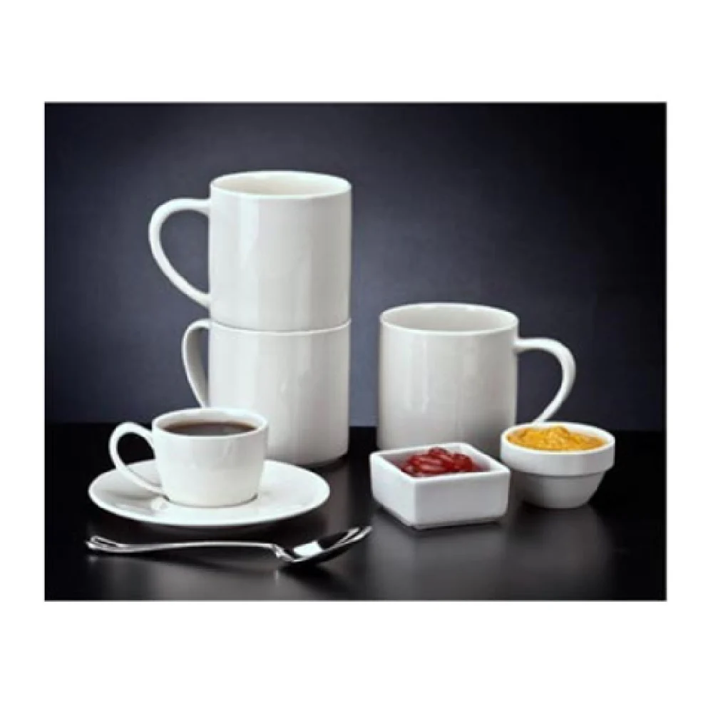 Libbey 905356590 5-1/8 Inch Round Saucer White Royal Rideau Porcelain Libbey 905356590 5-1/8 Inch Round Saucer White Royal Rideau Porcelain