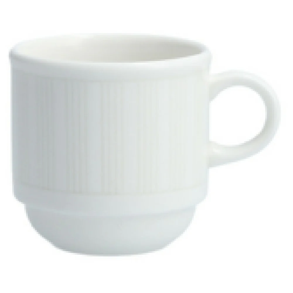 Fortessa 6400.F0000.06 3oz Evita Espresso Cup Stackable Vitrified China