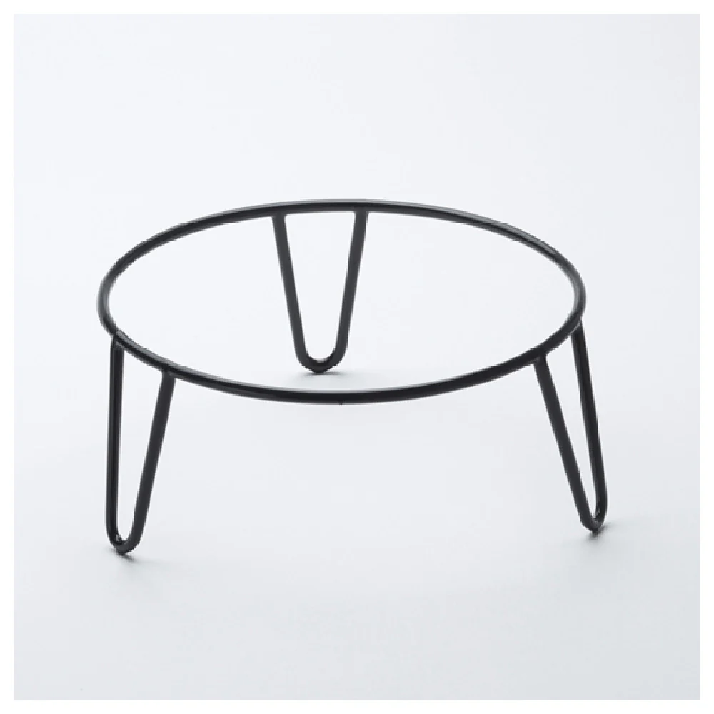American Metalcraft RSRBH4 9.35 Inch Diameter Rubberized Pizza Stand Steel Black