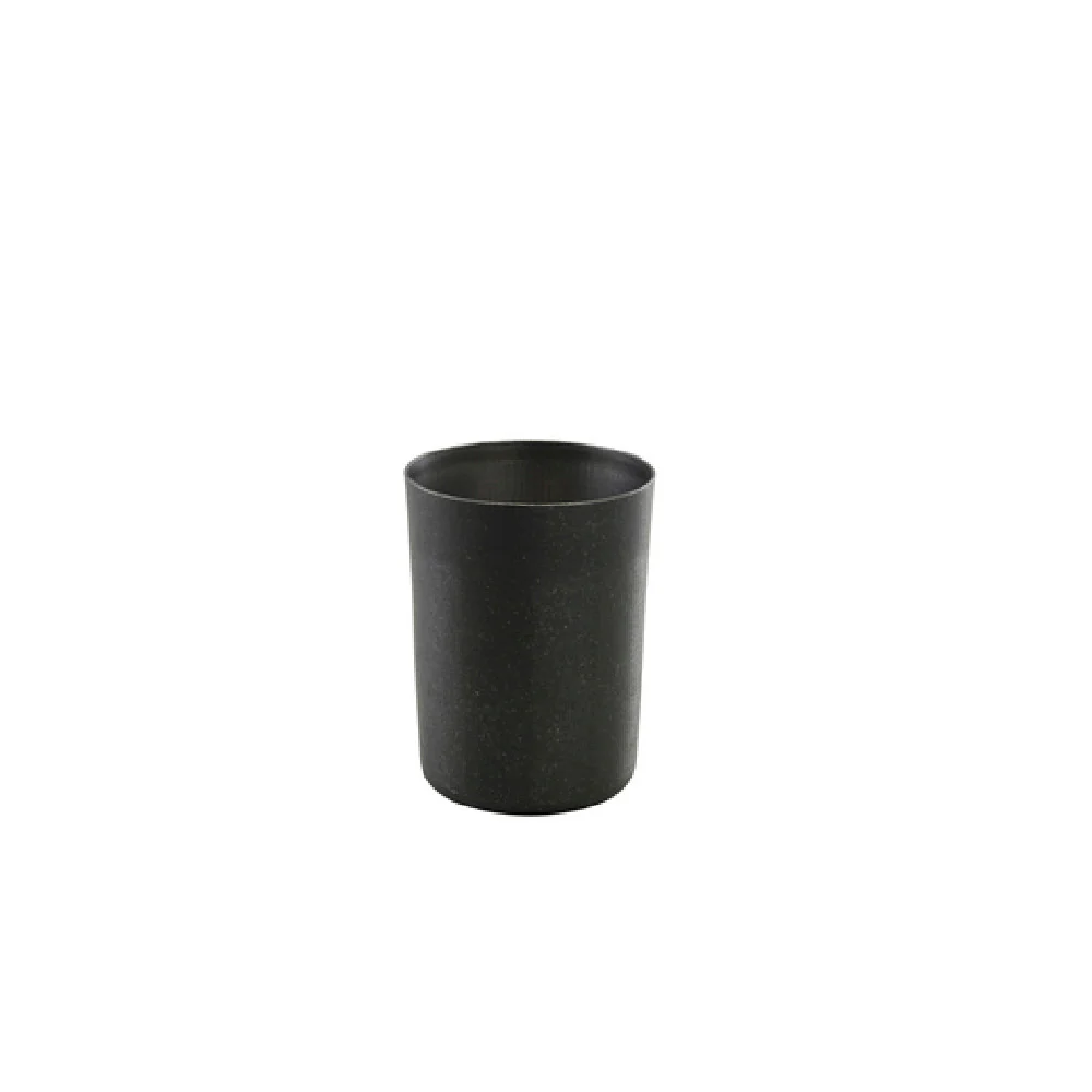 Steelite GWSVC8BKV 12-3/4 Oz Black Round Serving Cup Stainless Steel - 12 Packs