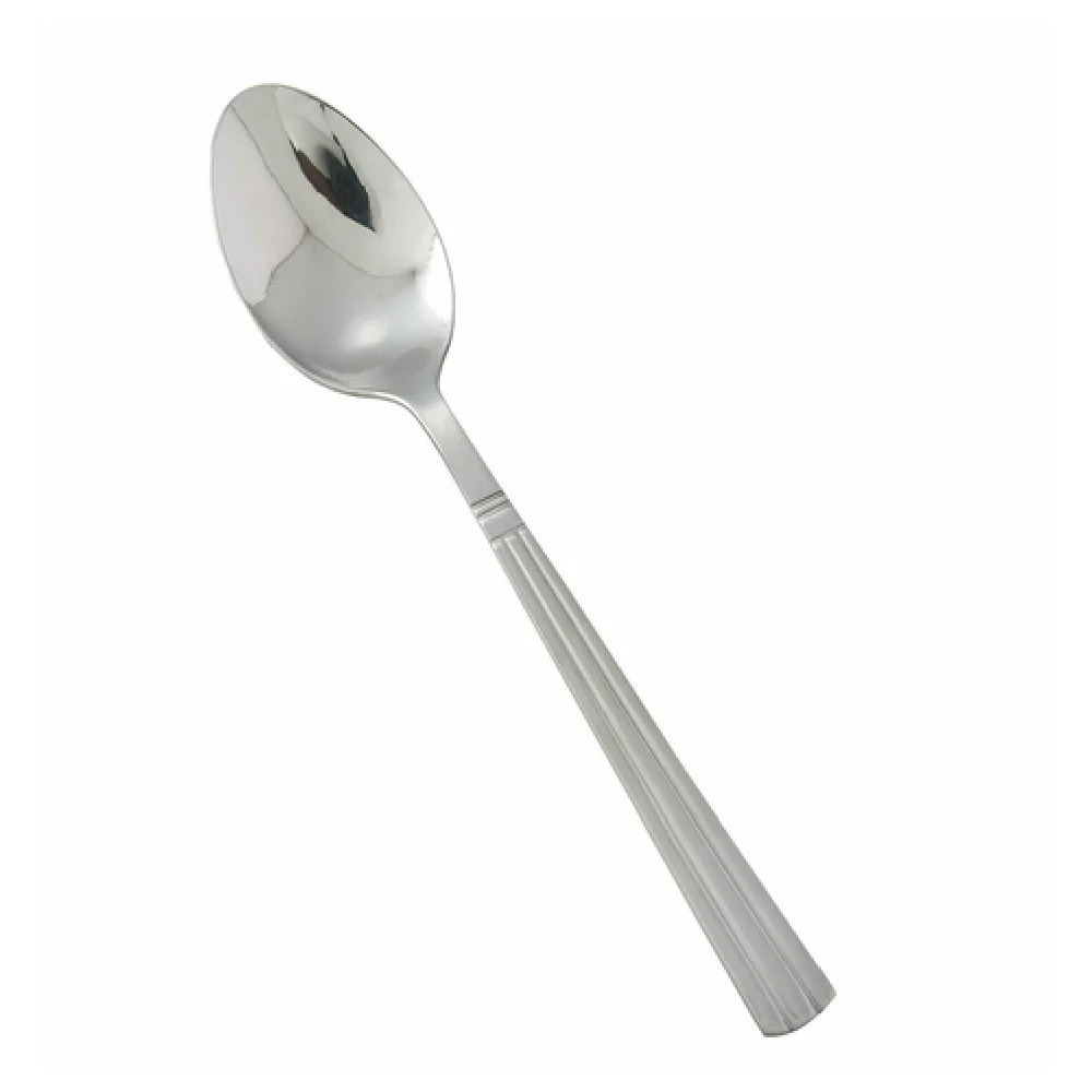Winco 0007-03 7-1/8 Inch Dinner Spoon Heavyweight Mirror Finish Stainless Steel