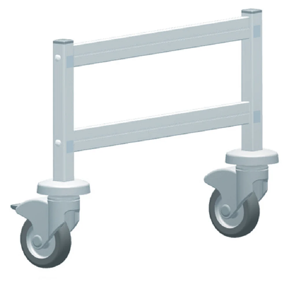 Fermod 6669311MOB-R1 Mobile Dunnage Rack Upright 20 Micron Anodized Aluminum