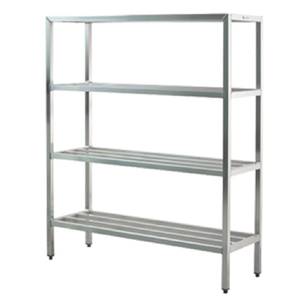 Lakeside PBWS60 60-1/4 Inch Aluminum Shelving Unit 3 Shelves Heavy Duty