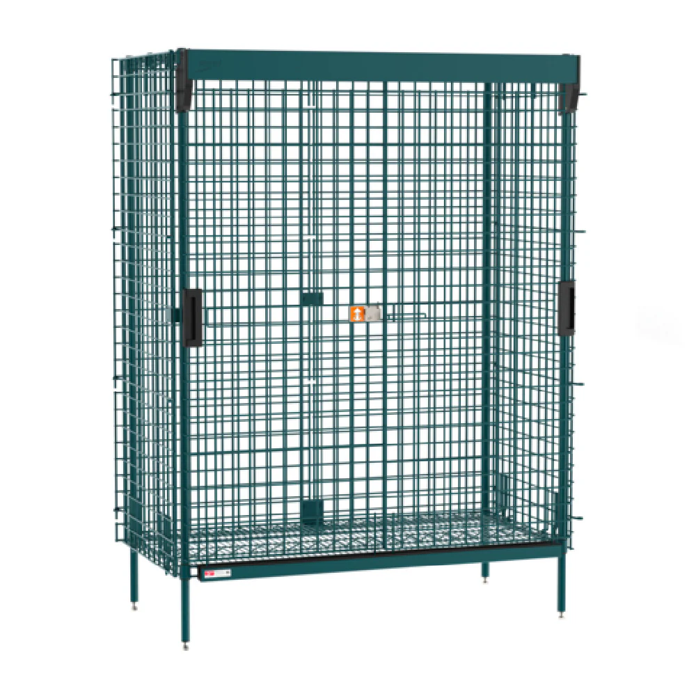 Metro SEC55K3-SL 50-1/2 Inch Security Unit with Sliding Doors Green Epoxy