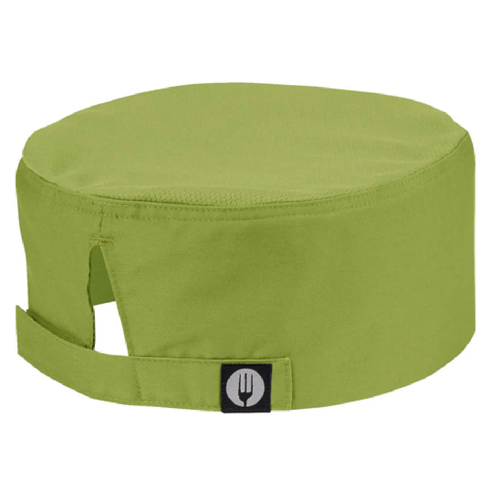 Chef Works DFCV-LIM-0 Beanie One Size Lime Cool Vent Mesh Top Adjustable Closure
