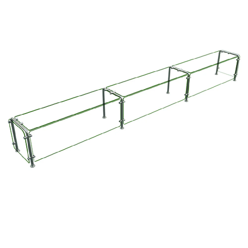 Hatco ED20-14415 144 Inch Sneeze Guard Full Service Heat Tempered Glass