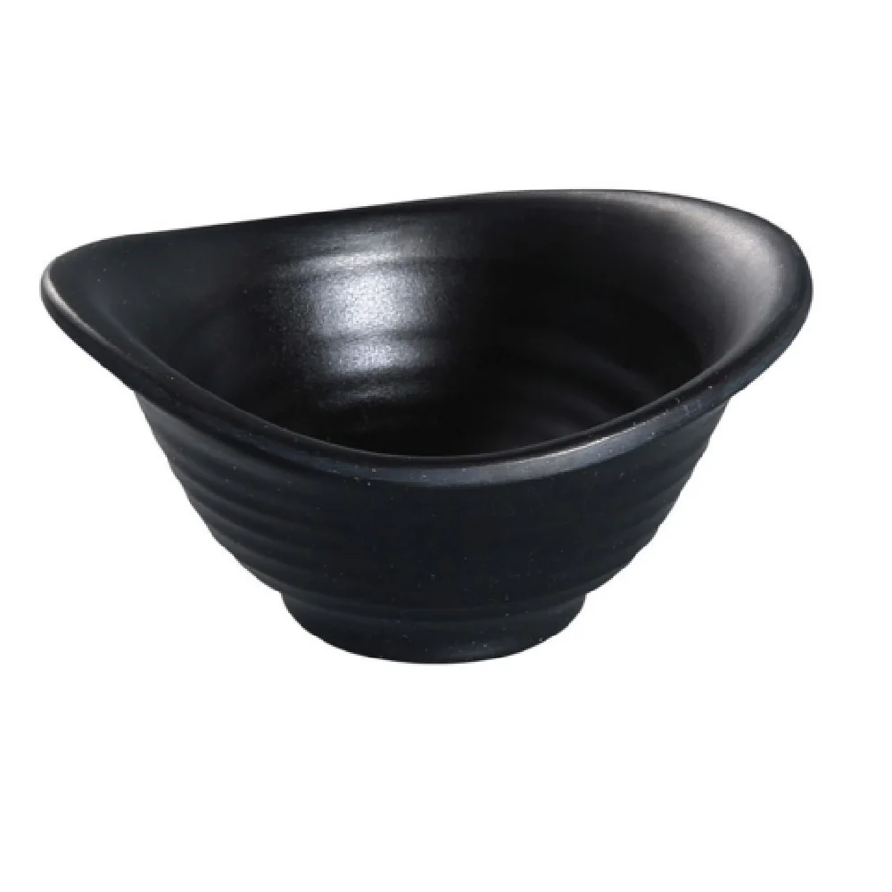 Yanco BP-3204 4-3/4 Inch Black Pearl Yuanbao Bowl 5 Oz Asian Dinnerware Melamine Yanco BP-3204 4-3/4 Inch Black Pearl Yuanbao Bowl 5 Oz Asian Dinnerware Melamine