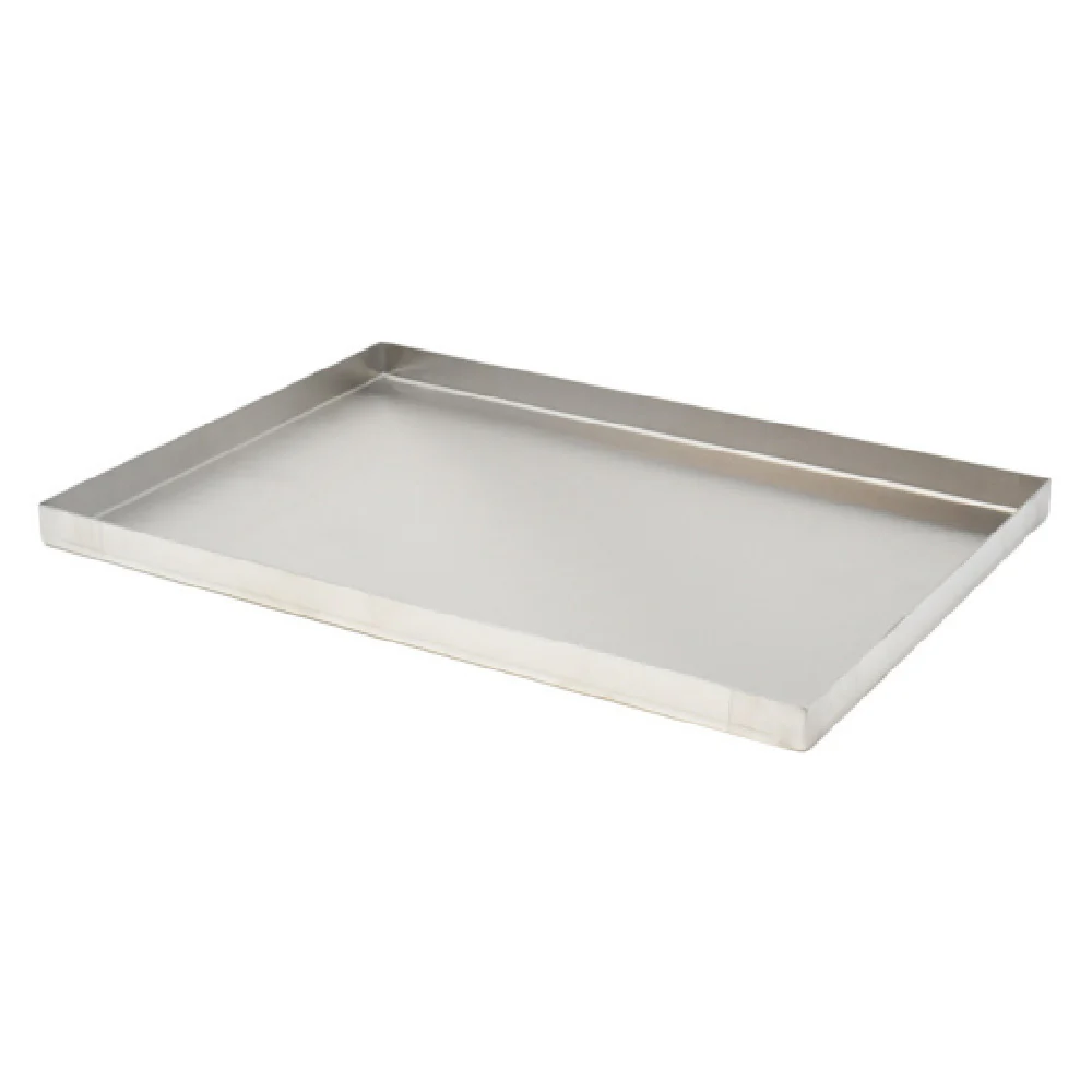 Omcan 43514 18 Inch Stainless Steel Pan with corner drain holes Omcan 43514 18 Inch Stainless Steel Pan with corner drain holes