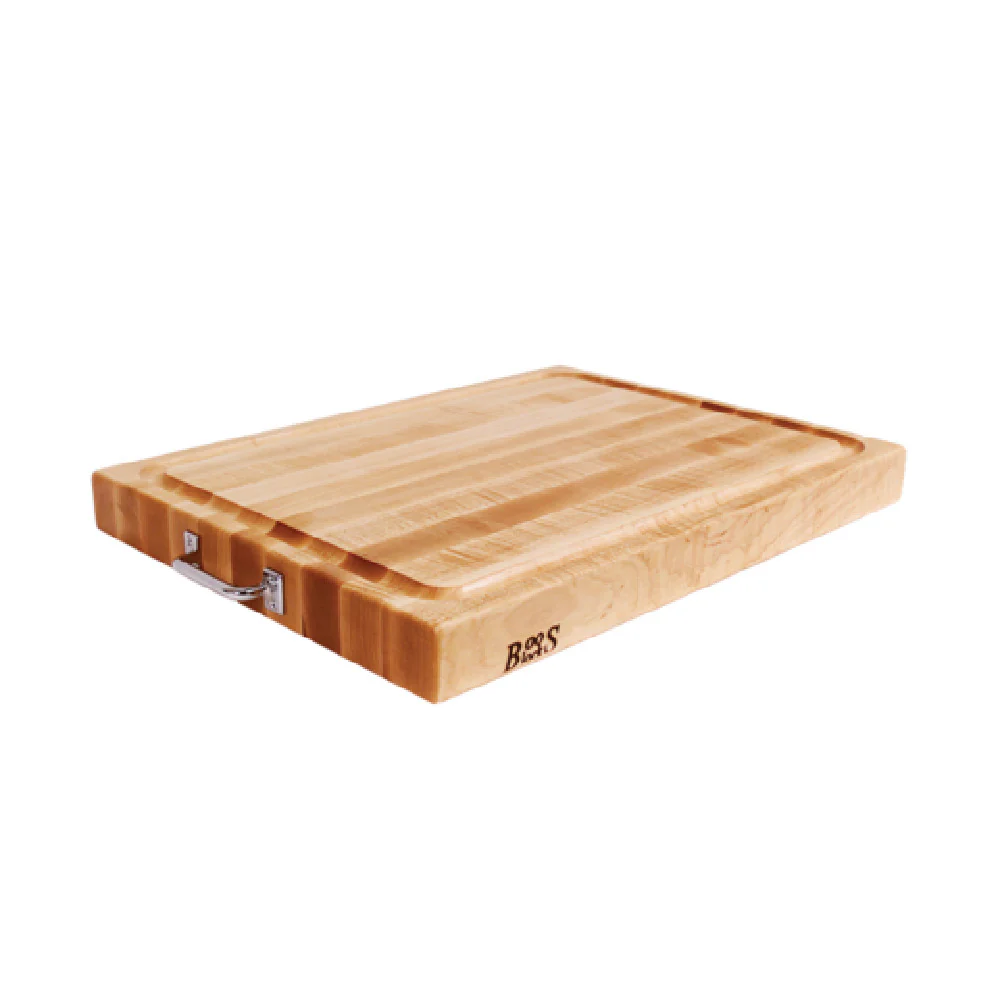 John Boos RAFR2418 24 Inch Cutting Board Edge Grain Northern Hard Rock Maple Oil Finish with Reversible Grooved Design John Boos RAFR2418 24 Inch Cutting Board Edge Grain Northern Hard Rock Maple Oil Finish with Reversible Grooved Design