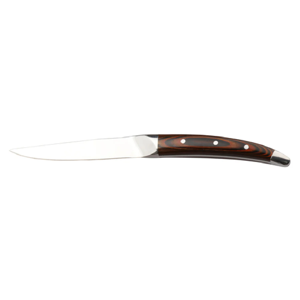 Steelite 5395S057 5-1/8 Inch Blade 9-3/8 Inch Handle Steak Knife Forged Pistachio Wood