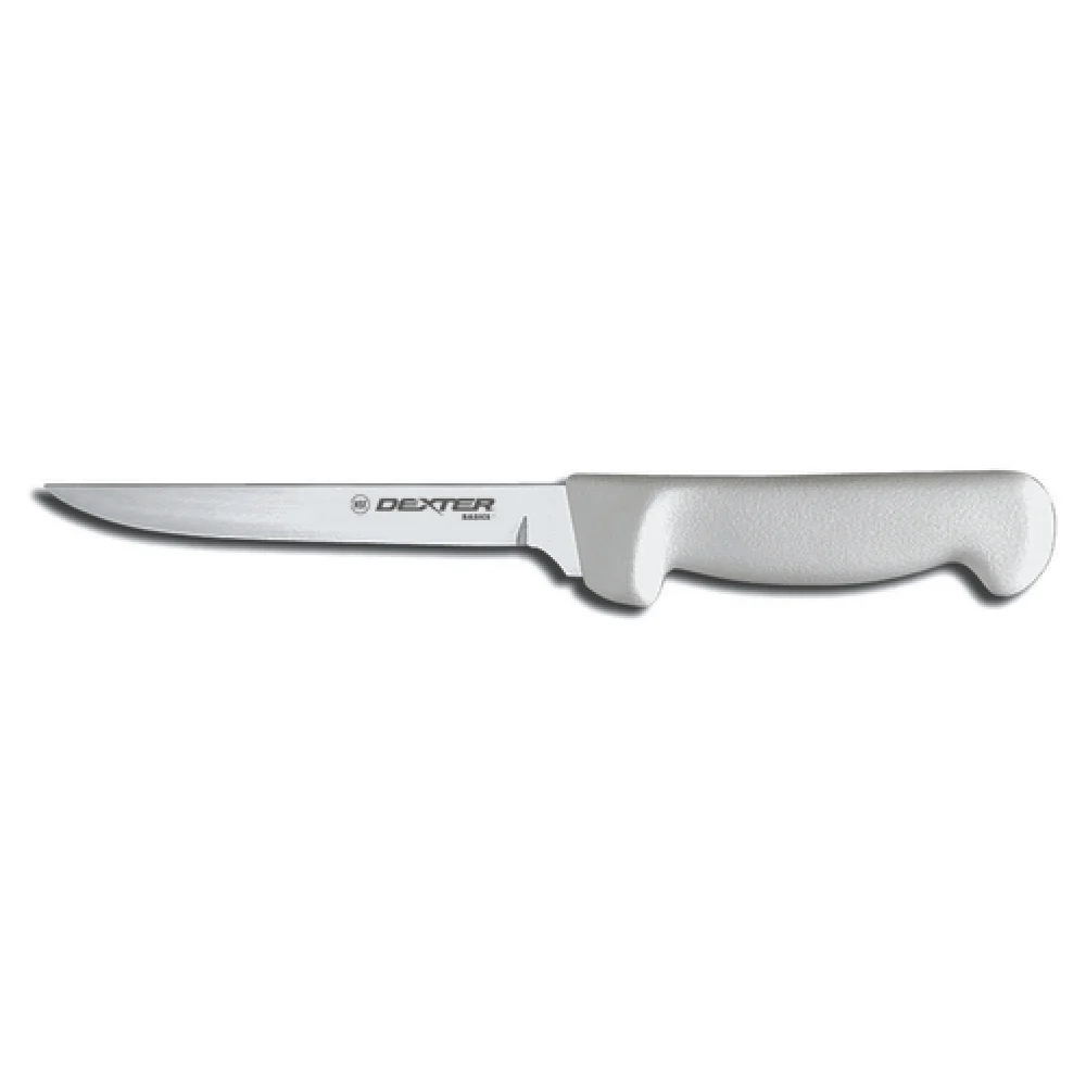 Dexter 31617 6 Inch Blade Stiff Boning Knife High Carbon Stainless Steel White Handle