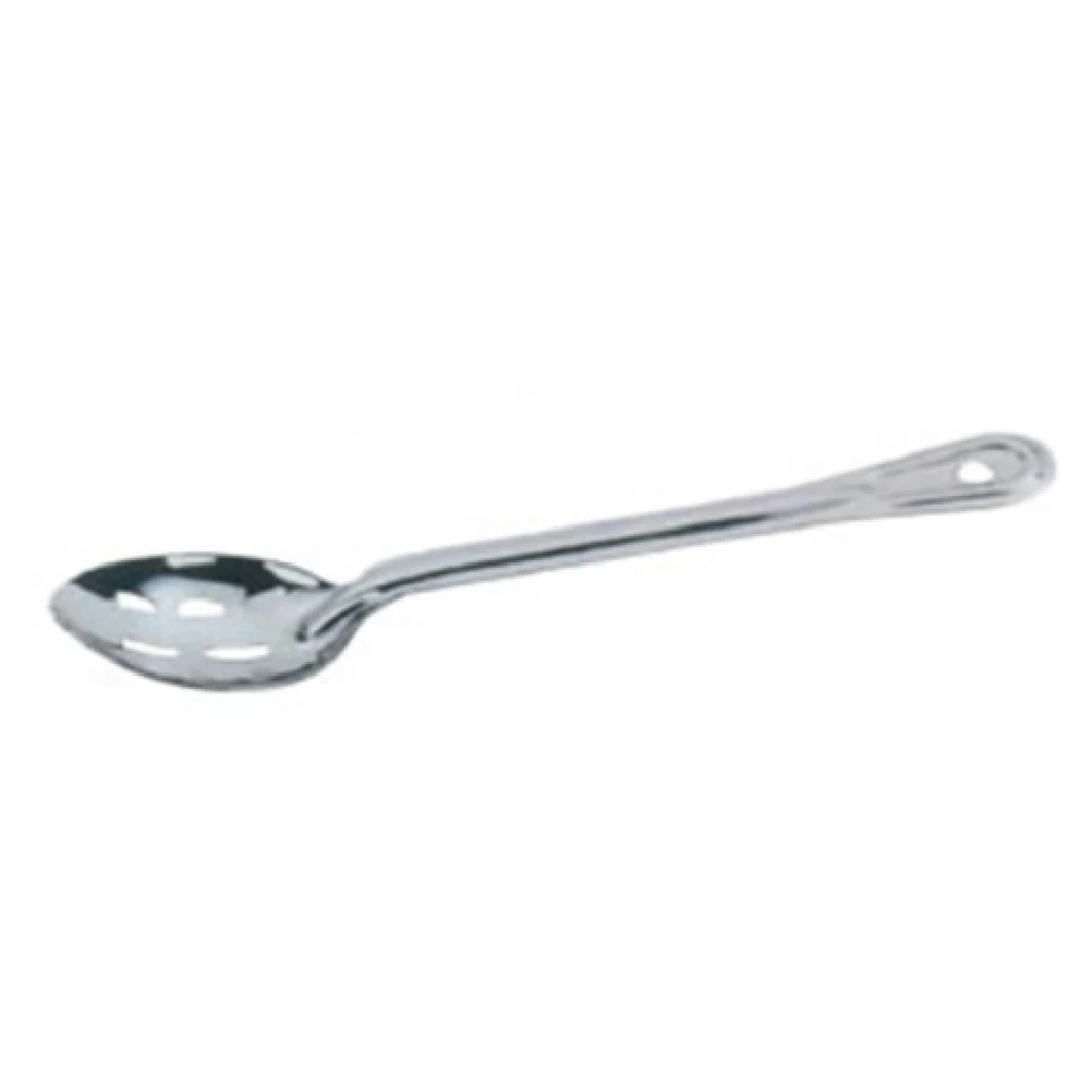 Omcan 80722 18-Inch Slotted Basting Spoon with Stainless Steel Design