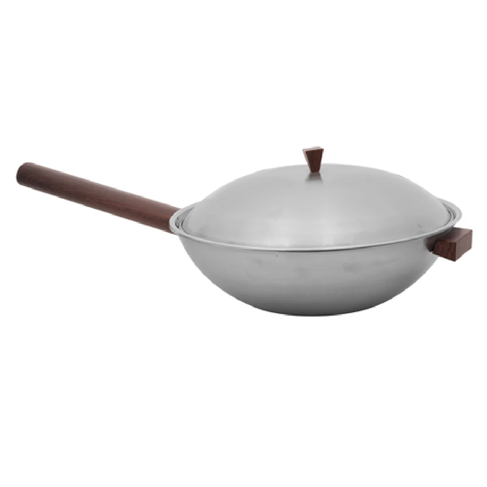 Spring USA SK-14504180 4 Quart Round Wok with insert and lift-off lid Stainless Steel Spring USA SK-14504180 4 Quart Round Wok with insert and lift-off lid Stainless Steel