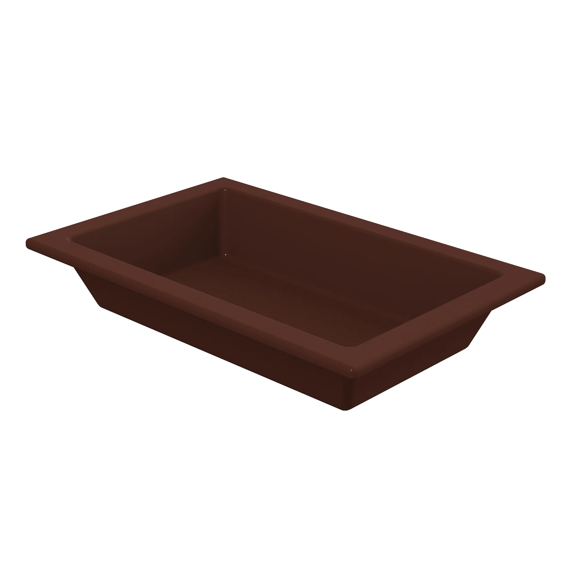 Tablecraft CW1798BR 1-1/2 Qt Food Pan with Duracoat Brown Aluminum Finish