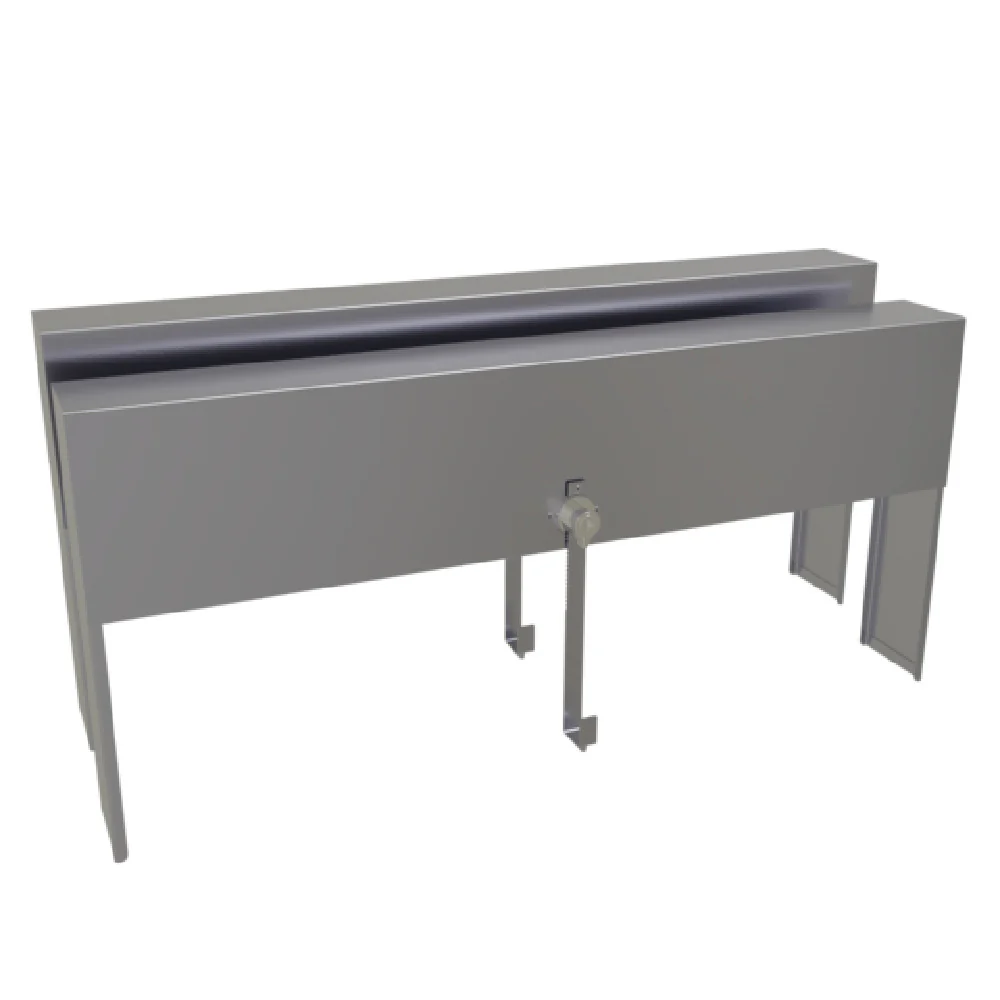 Glastender DSRC-29 29 Inch Speed Rail Locking Cover Double Stainless Steel