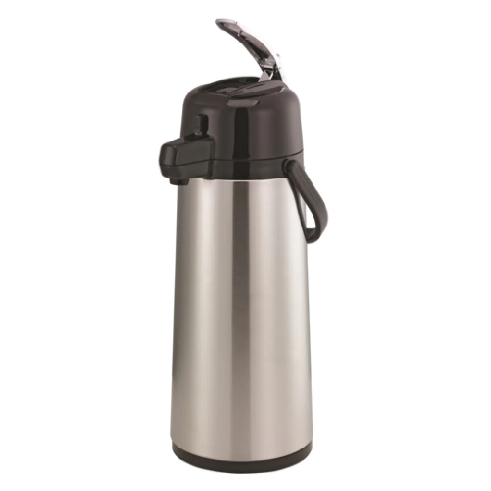 Service Ideas ECAL22S 2.2 Liter Airpot Lever Glass Liner Smooth Body Stainless Steel Service Ideas ECAL22S 2.2 Liter Airpot Lever Glass Liner Smooth Body Stainless Steel