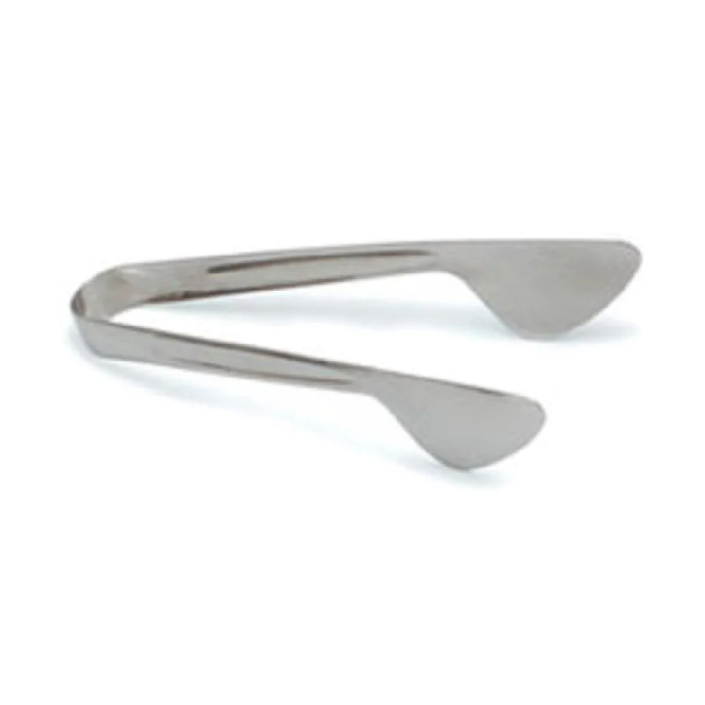 Carlisle 607680 8 Inch Pastry Tongs One-piece Dishwasher Safe Stainless Steel Mirror Polish
