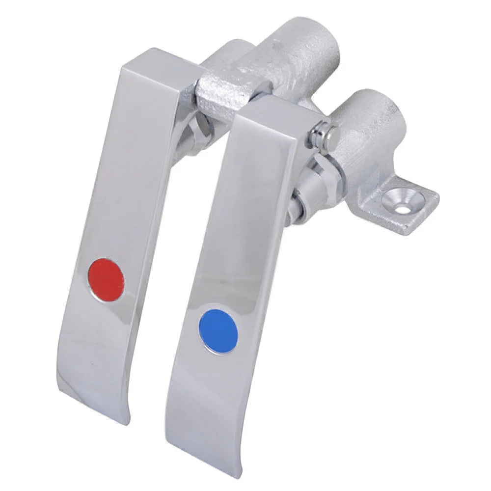 BK Resources BKDMKV-G 4 Inch Dual Pedal Metering Knee Valve Chrome Plated Pedals Lead Free BK Resources BKDMKV-G 4 Inch Dual Pedal Metering Knee Valve Chrome Plated Pedals Lead Free