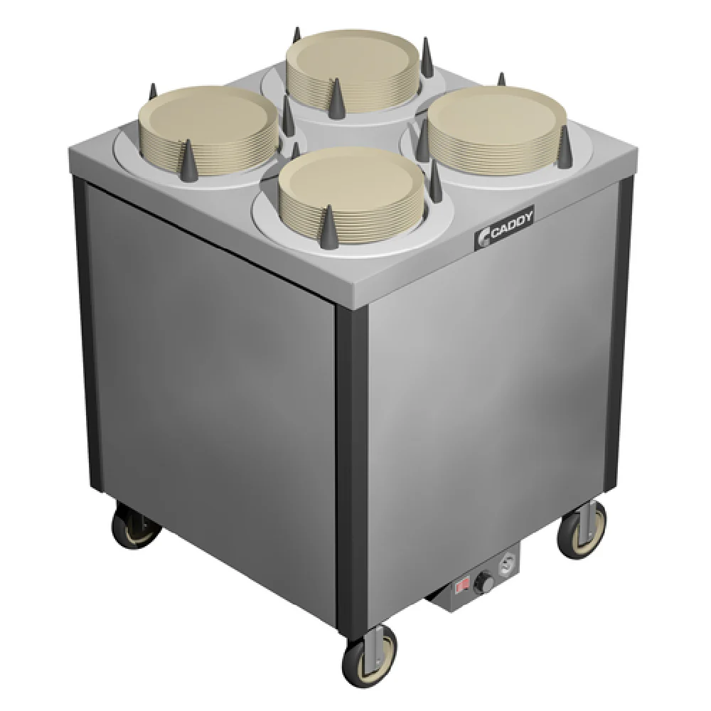 Caddy CM-S-404-H 29 Inch Heated Dish Dispenser Cabinet Style Stainless Steel with 4 Cylinders Caddy CM-S-404-H 29 Inch Heated Dish Dispenser Cabinet Style Stainless Steel with 4 Cylinders