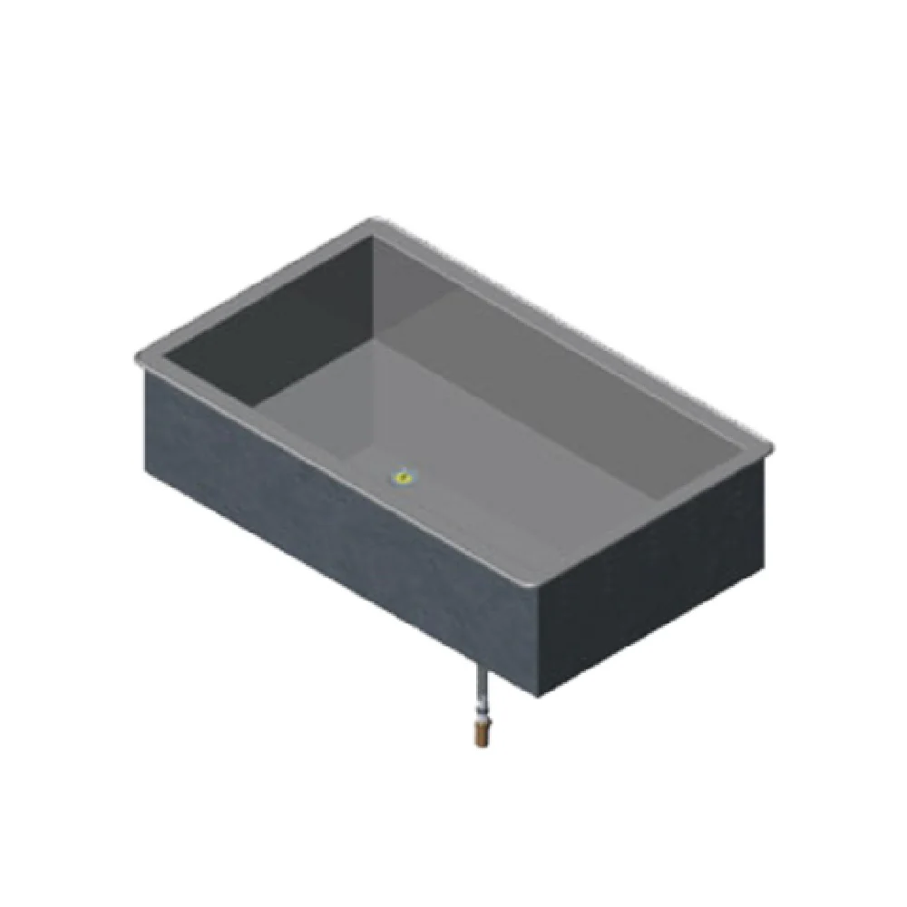 Vollrath 36453 68 Inch Cold Food Pan Drop-In Ice Cooled Stainless Steel