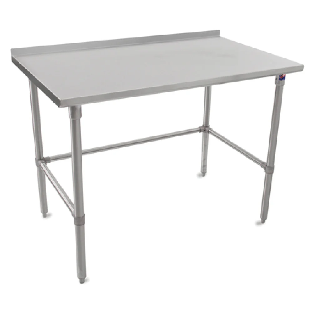 John Boos ST6R1.5-3630SBW 30 Inch 16 Gauge Stainless Steel Work Table with Spill Containment John Boos ST6R1.5-3630SBW 30 Inch 16 Gauge Stainless Steel Work Table with Spill Containment