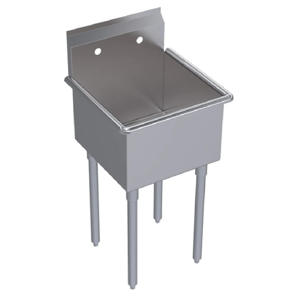Krowne BS-1818-LF 21 Inch Basin Sink 18 Gauge Stainless Steel Deep Bowl with Drain Krowne BS-1818-LF 21 Inch Basin Sink 18 Gauge Stainless Steel Deep Bowl with Drain