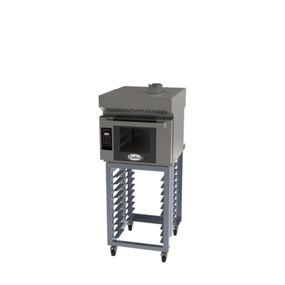 Cadco BLS-3HLD-1H 31 Inch Electric Convection Oven Heavy-Duty with Stand and Ventless Hood Cadco BLS-3HLD-1H 31 Inch Electric Convection Oven Heavy-Duty with Stand and Ventless Hood