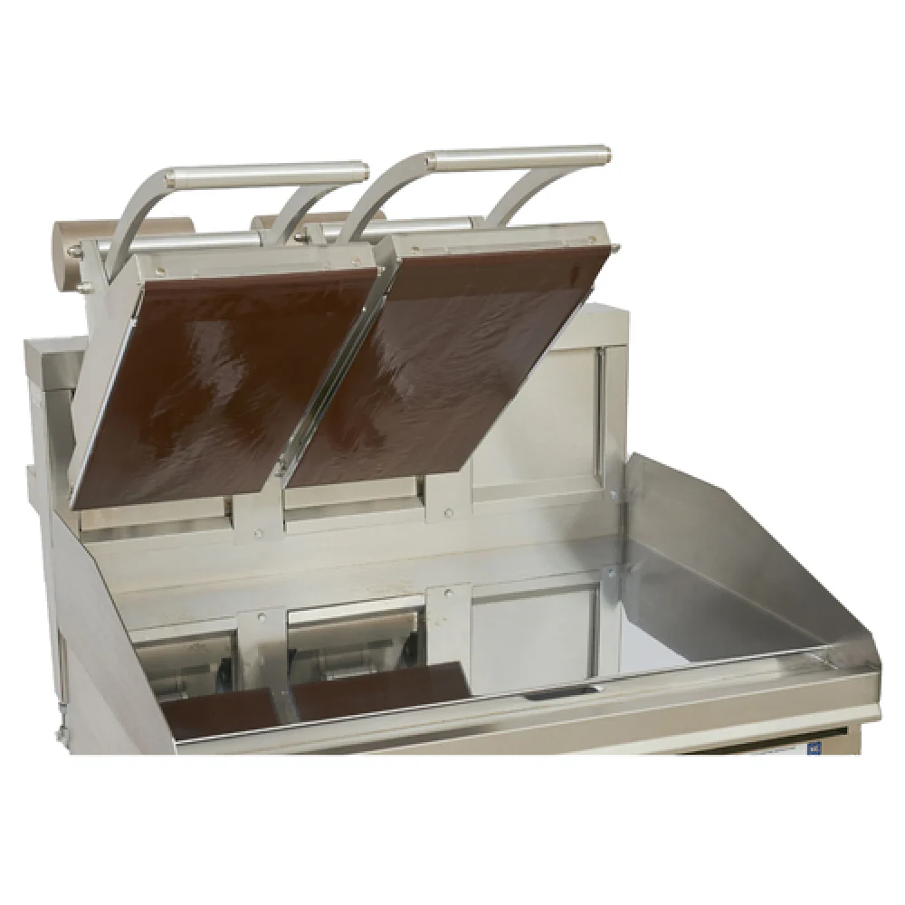 Lang CCSE12A 11 Inch Electric Griddle Contact Clamshell Hood with Steel Plate Lang CCSE12A 11 Inch Electric Griddle Contact Clamshell Hood with Steel Plate