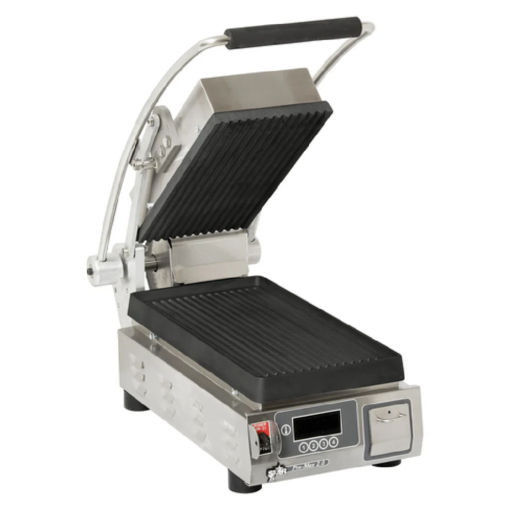 Star PGT7IEA-120V 7.50 Inch Grooved Cast Iron Sandwich Grill Electric with Removable Grease Drawer Star PGT7IEA-120V 7.50 Inch Grooved Cast Iron Sandwich Grill Electric with Removable Grease Drawer