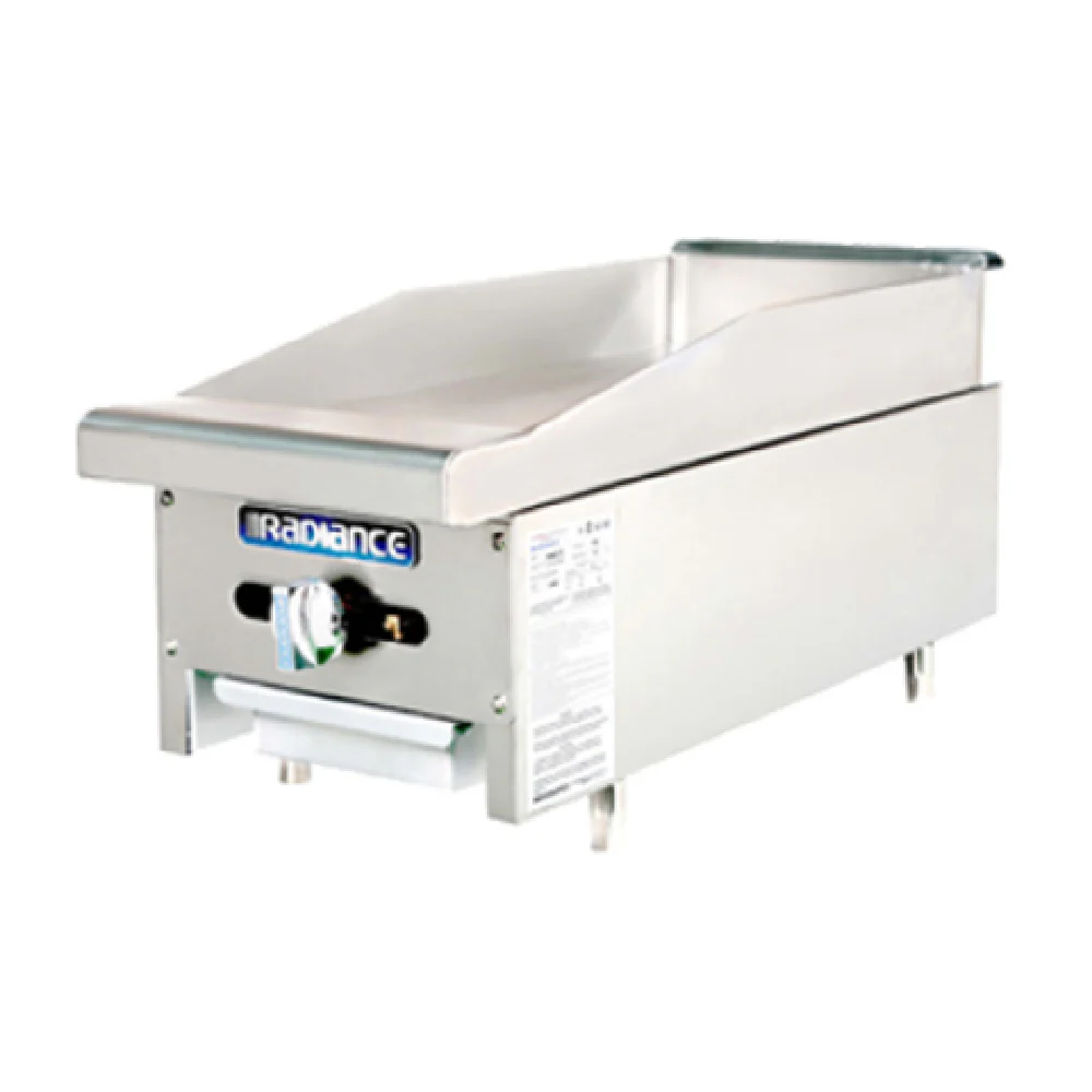 Turbo Air TAMG-12_NAT 12 Inch Griddle gas Countertop Stainless Steel 1 Burner 22000 BTU