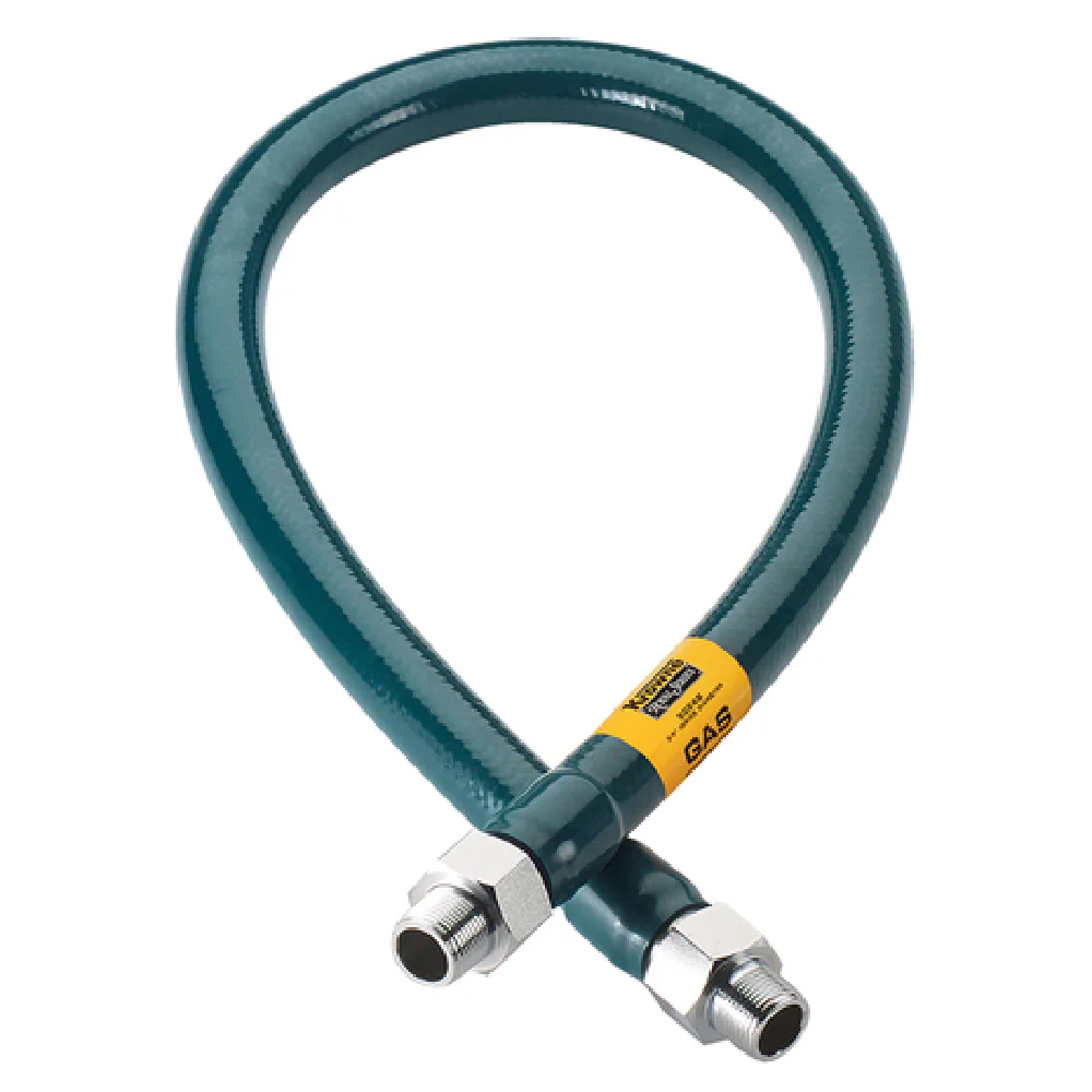 Krowne M5036 1/2 Inch I.D. Gas Connector Hose 36 Inch Long Stainless Steel and Antimicrobial 120000 BTU