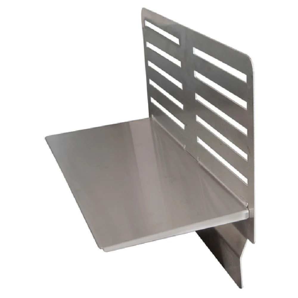 BK Resources GCP-3S 18 Inch Stainless Steel GrillCook Pro Upright Shelf Stand and 18 Inch Shelf