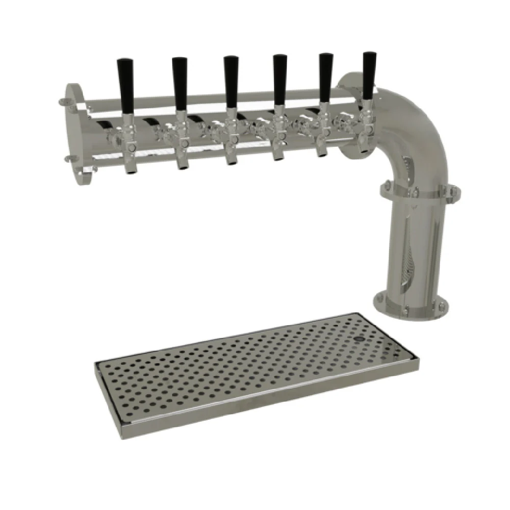 Glastender PC-6-MFR 29 Inch Countertop Draft Beer Dispensing Tower Glycol-cooled Stainless Steel with 6 Faucets Glastender PC-6-MFR 29 Inch Countertop Draft Beer Dispensing Tower Glycol-cooled Stainless Steel with 6 Faucets