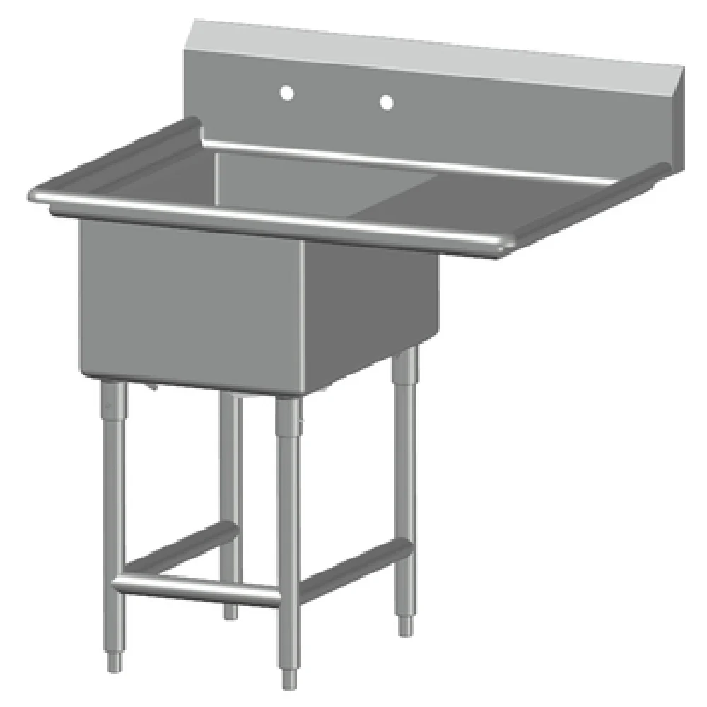 SPG International 1SL1620-RD24 Universal Stainless Sink One Compartment 24 SPG International 1SL1620-RD24 Universal Stainless Sink One Compartment 24