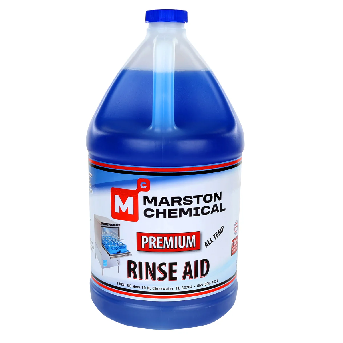 Marston Chemical 300178 Premium Rinse Aid 1 Gallon Prevents Spots On Glassware
