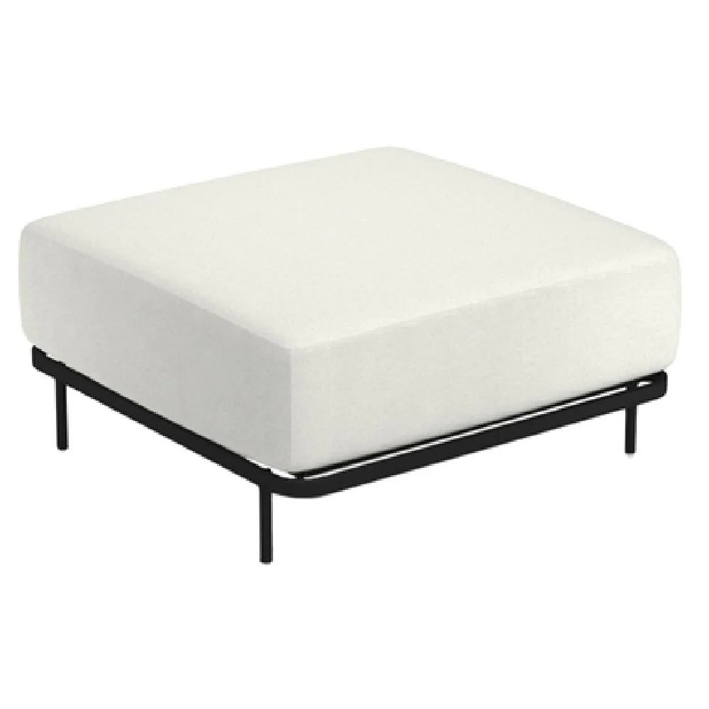 emuamericas llc 1085 33 Inch Lounge Ottoman Outdoor Indoor with PVC footcaps