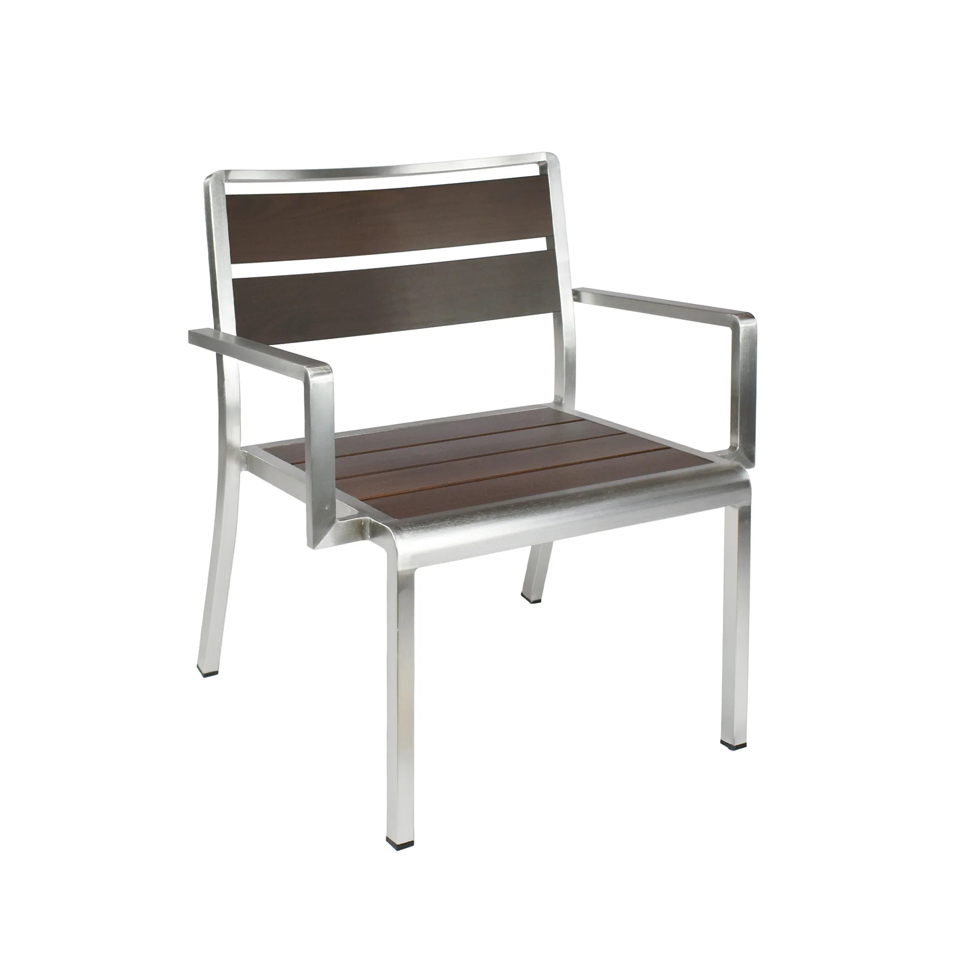 emuamericas, llc A1720-06-402 Chair Indoor/outdoor Aluminum with Wood-look Slats emuamericas, llc A1720-06-402 Chair Indoor/outdoor Aluminum with Wood-look Slats