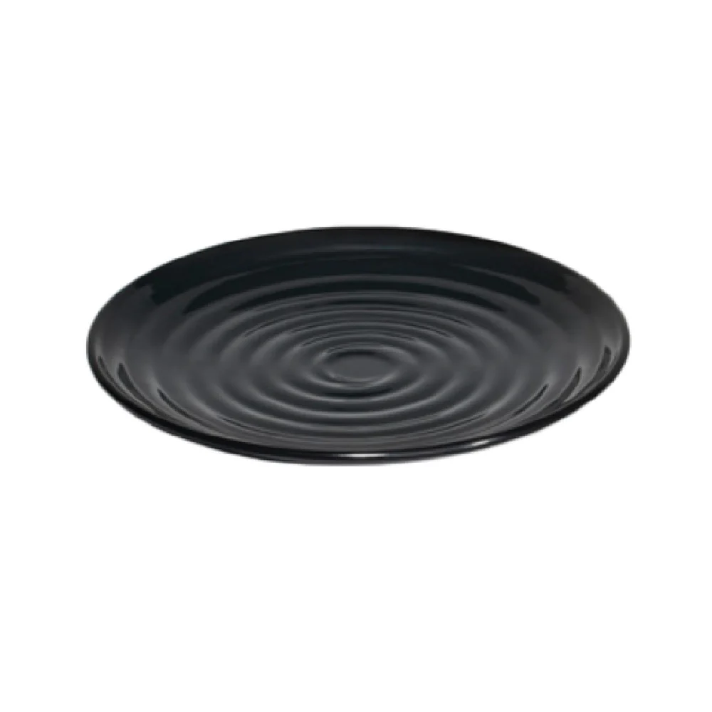 GET Enterprises ML-82-BK 10-1/4 Inch Break-resistant Plate Melamine Black