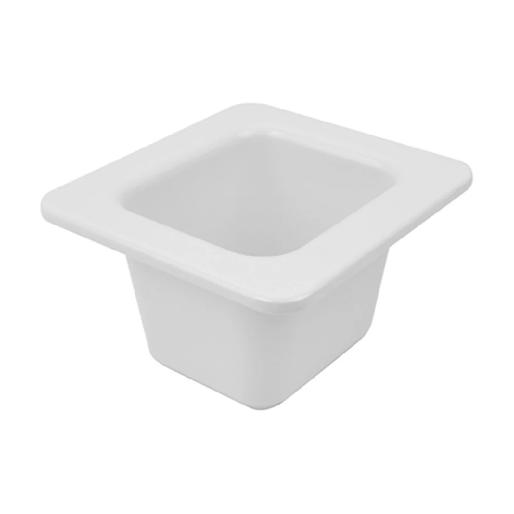 BauscherHepp T1842 6-15/16 Inch 30-7/16 oz Gastro Dish White Melamine with Silicone Feet